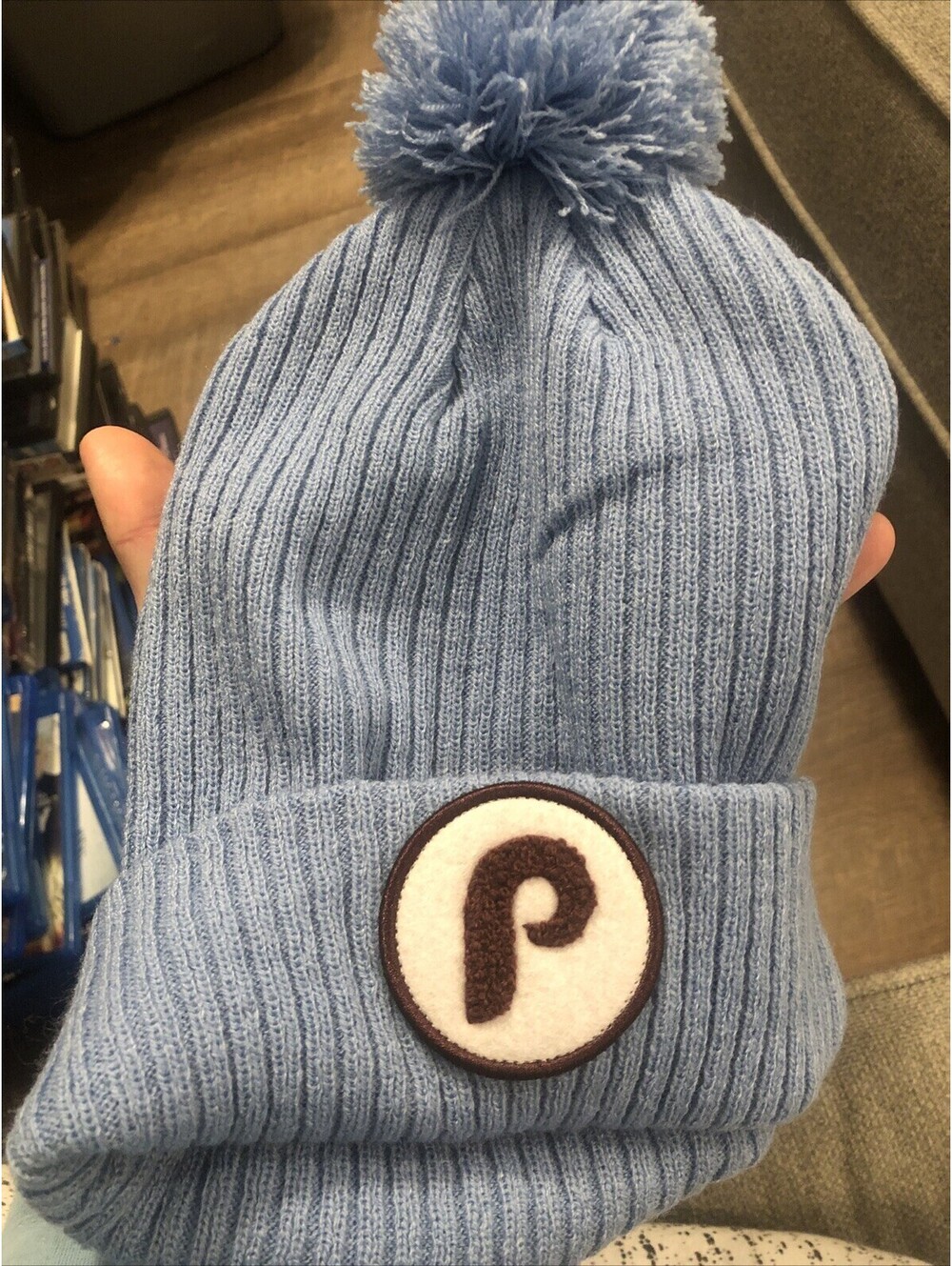 Philadelphia Phillies Winter Hat Retro Baby Blue